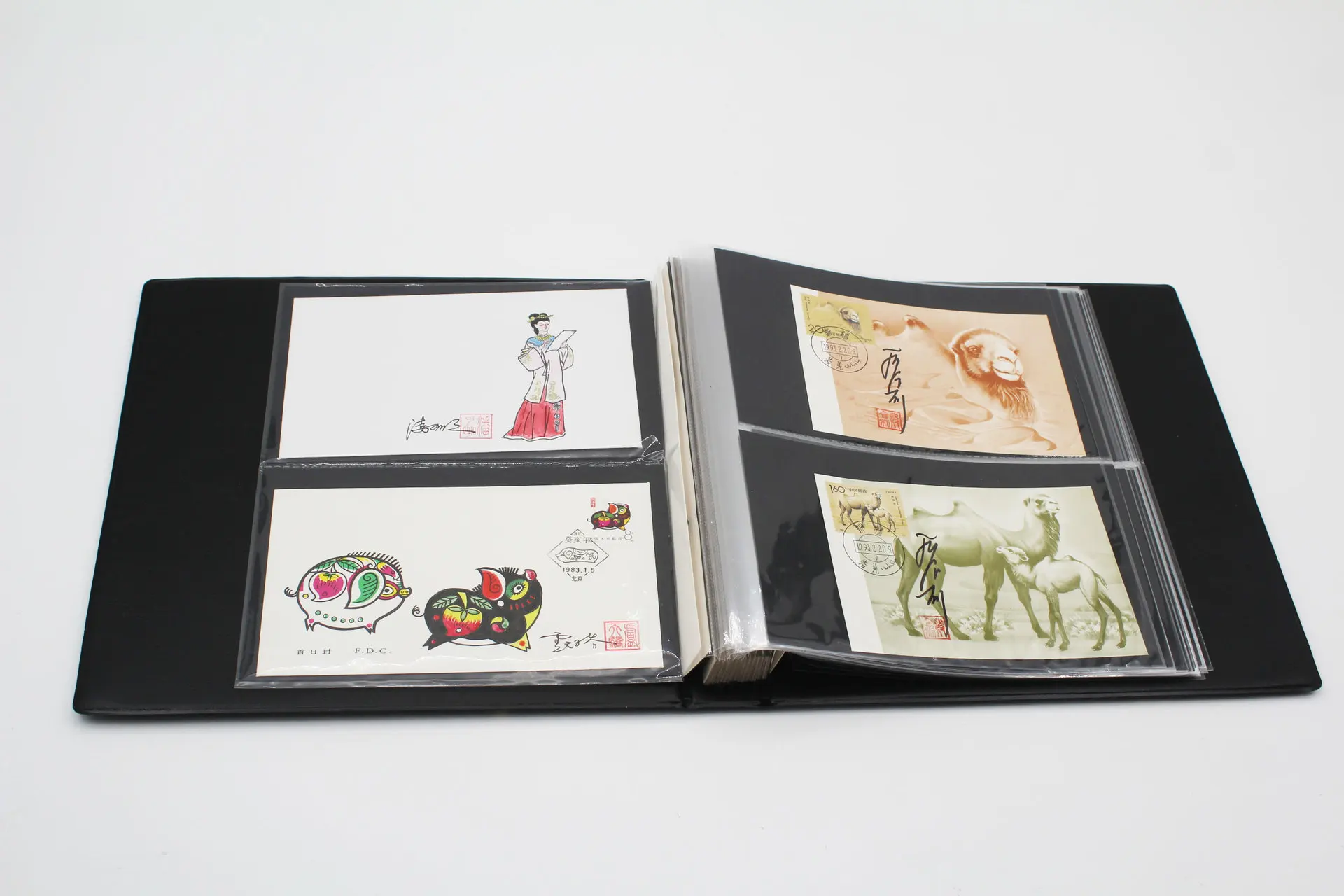 KINTOME Double Commemorative  First Day Cover Album Envelope Collection  Postcard Can Hold 104 Sheets