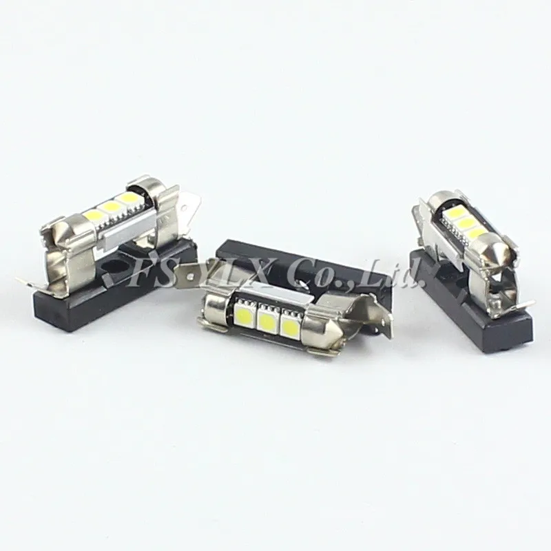 FSYLX 4Pcs led festoon bulb holder adapter 31mm-36mm festoon C5W led lamp socket for festoon dome license light