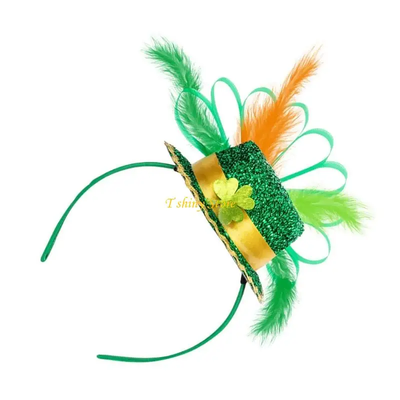 

N58F Фестивальная повязка для волос на День Святого Патрика, пластиковый головной убор, креативная повязка для волос для для для