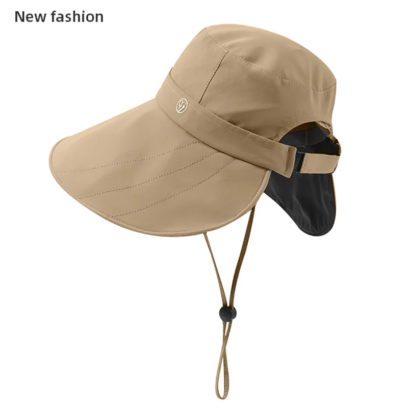 2026 Breitkrempiger UV-Schutz Sonnenhut für Damen, Winddicht und Wasserdicht, Sommer-Kappe für Frauen, Radfahren und Klettern, Breitkrempige Hüte für Damen – Detail 3