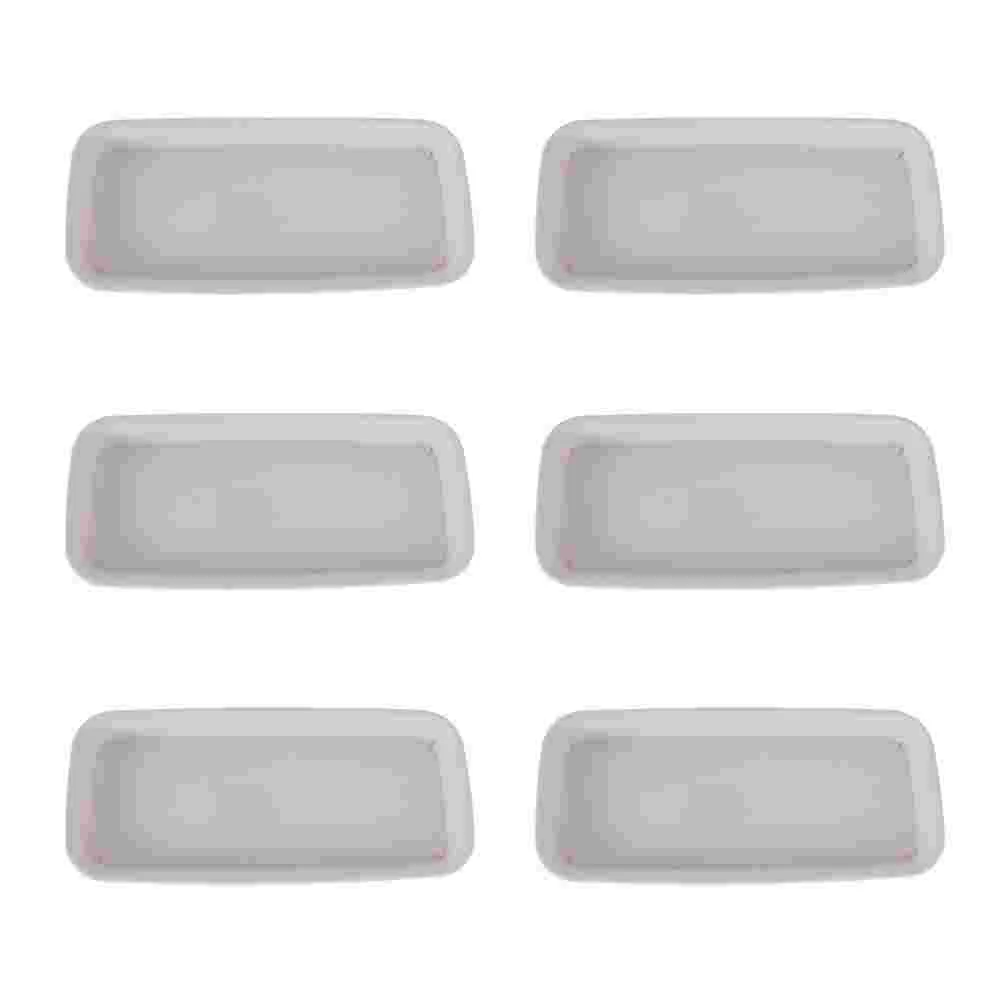 

6 Pcs Terrarium Water Tray Plant Pot Saucer Potted Flower Pallet Holder Beige Planter
