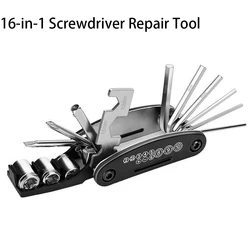 16 In1 Screwdriver Repair Tool Kit Touring Pocket Allen MTB Mountain Cycle Spoke Motor Fix Multi Tool Hex Repair Multifunction