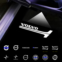 2PCs Car Door Light LED Welcome Laser Projector Logo Lamp Backlight For Volvo Rdesign V50 S60 XC60 S40 XC40 XC90 V6 Accesorios