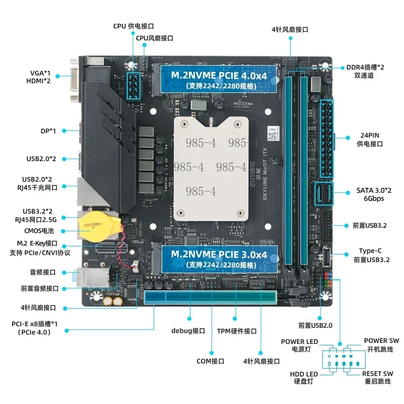 i9-12900HK i7-12700H ITX Mainboard-Kit MoDT Desktop-PC DDR4 Gaming Office