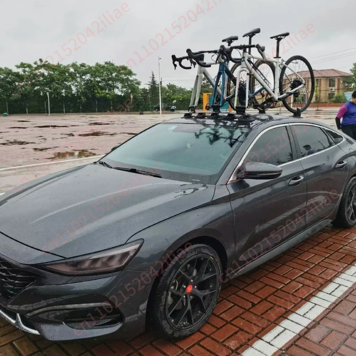 Bicycle Suction Cup Rack Highway Car Suction Roof Rack Parking Rack Barrel Axle Quick Removal Universal