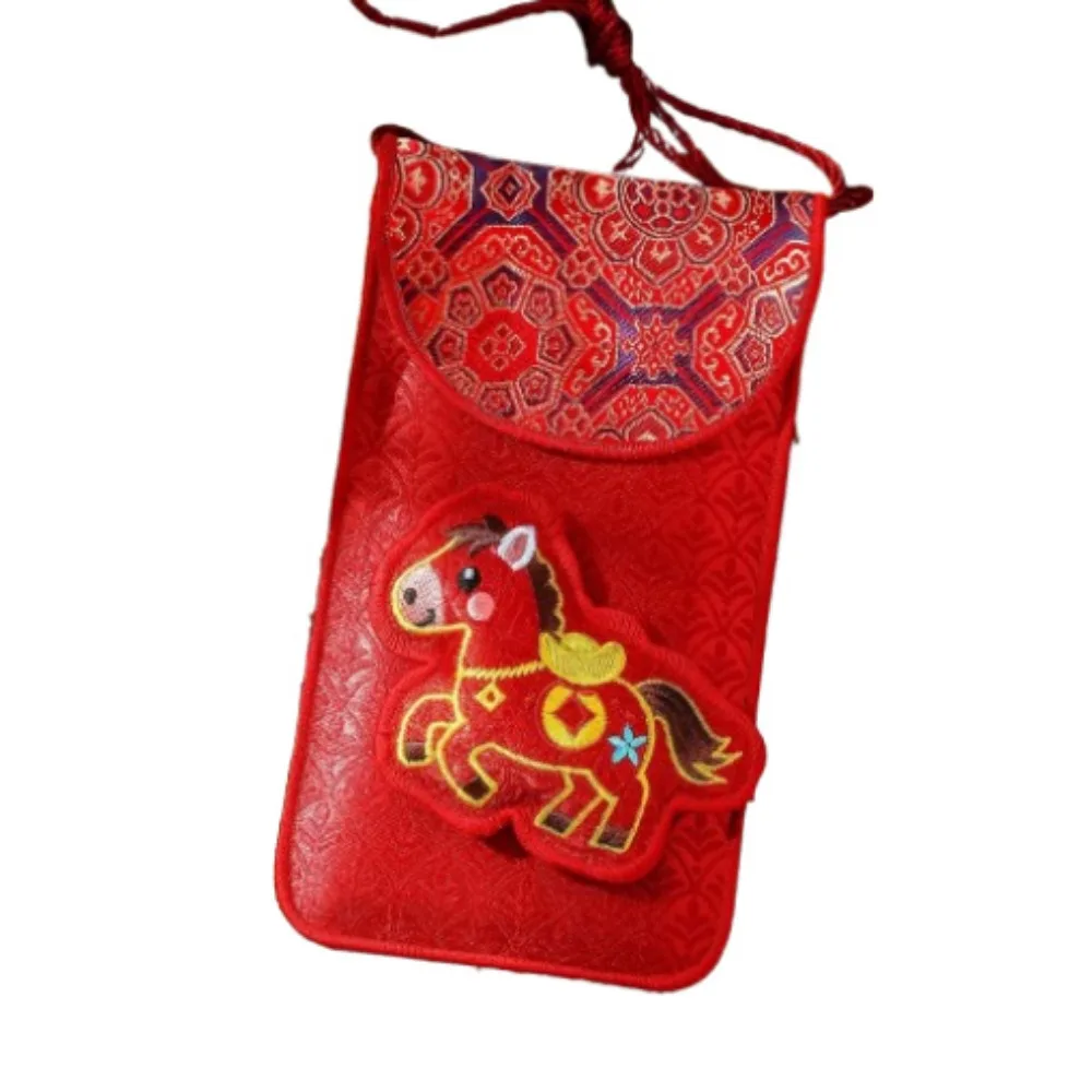 

Chinese Style Horse Year Money Envelope Cartoon Creative Good Lucky Money Bag Festival Traditional Red Packet Chinese New Year