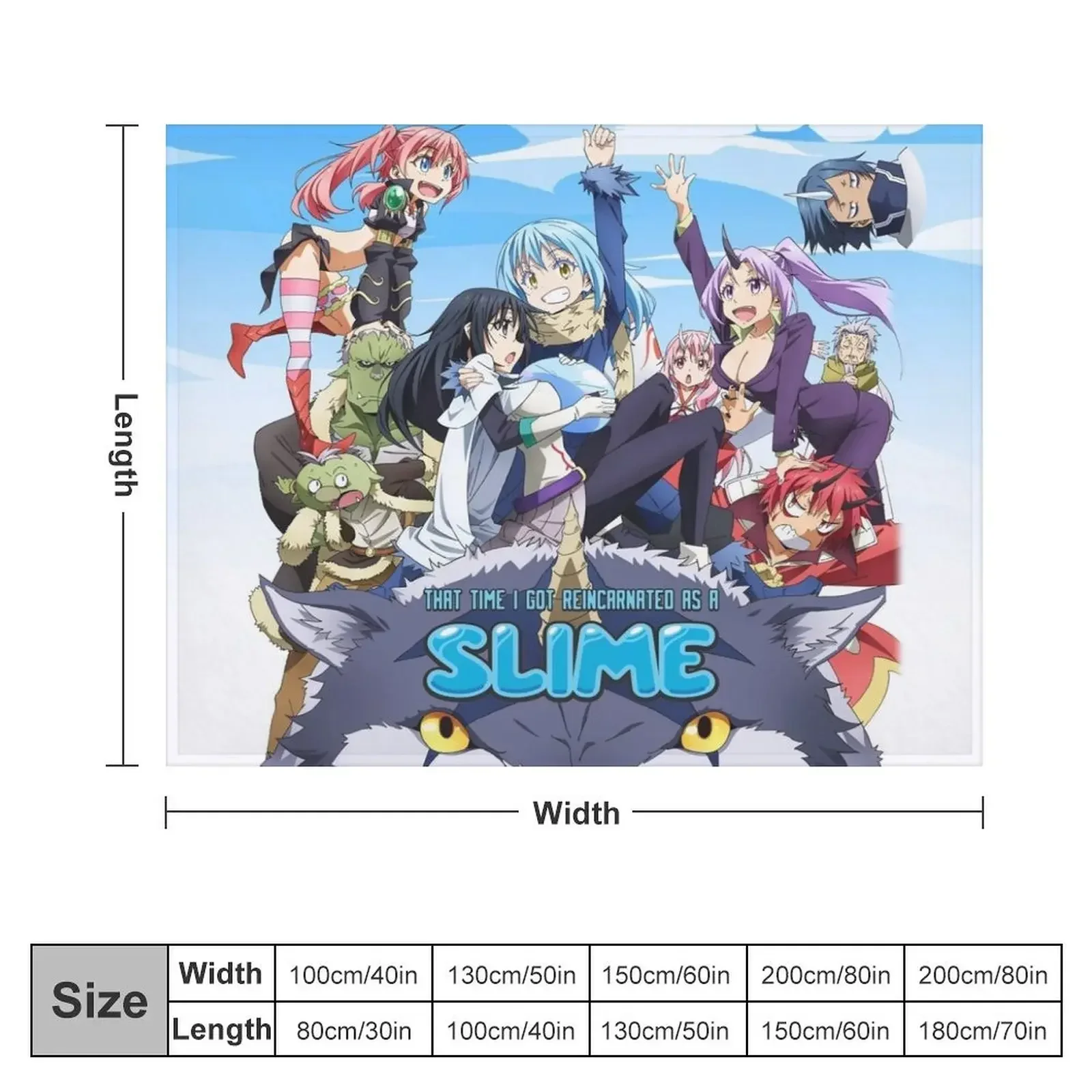 That Time I Got Reincarnated As A Slime Throw Blanket Tourist Extra Large Throw blankets ands Travel Blankets