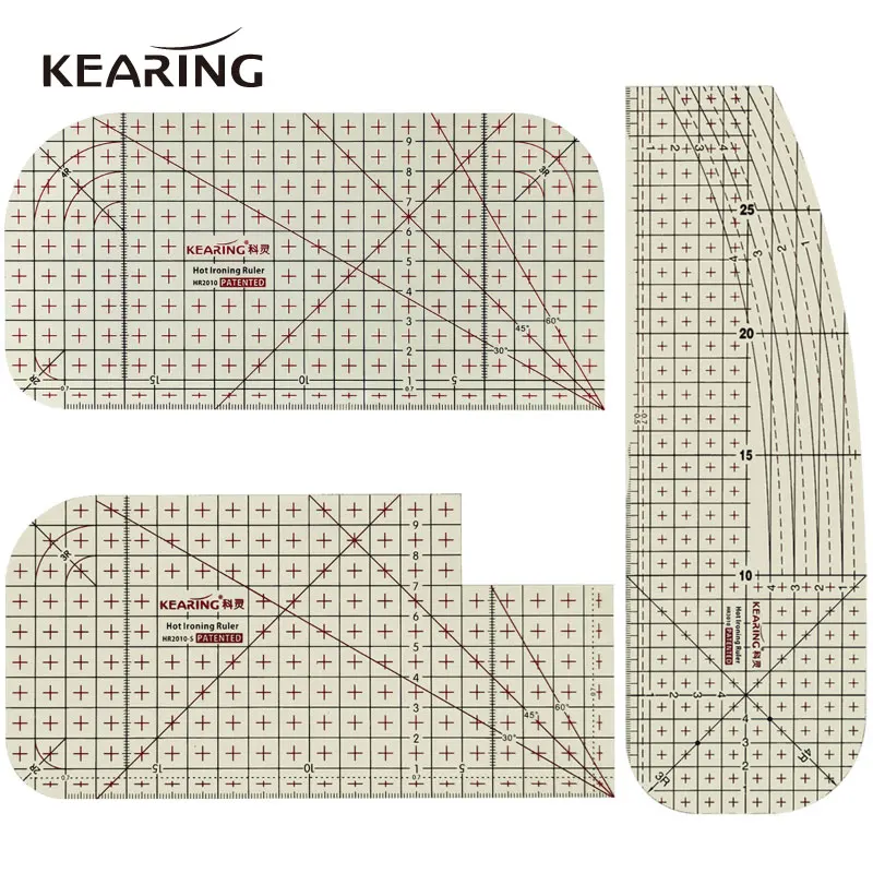 Kearing Hot Hem Ruler For Quilting and Sewing Ironing Measuring Ruler Patchwork Tailor Craft DIY  Supplies Measuring Tool