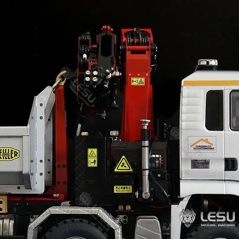 1/14 truck remote control model metal toy new upgraded hydraulic seven-way reversing valve with truck crane