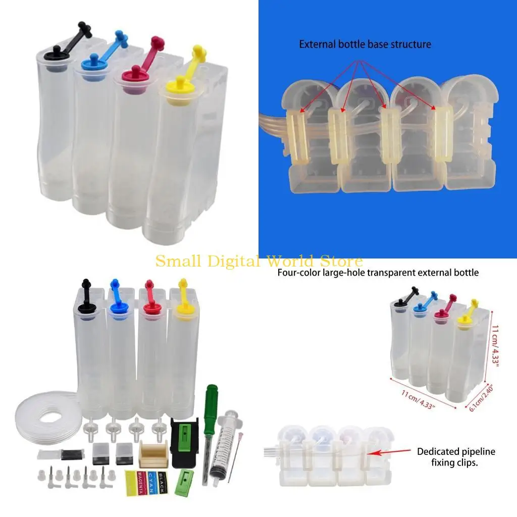 

77UB Continuous Supply System for Inkjet Printer Universal Colors Refill DIY Kits