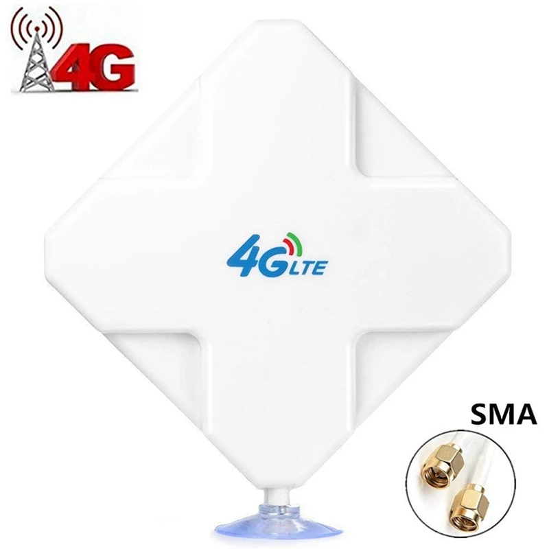 3X 4G LTE SMA Antenna 35Dbi High Gain Antenna Dual SMA Connector Signal Booster For Huawei ZTE Vodafone Hotspot Router