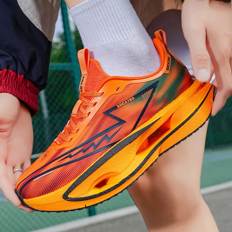 

Carbon Board Speciality Marathon Men Running Sports Shoes Breathable Women Shoes Lightweight Jogging Training Shoes Man Sneakers