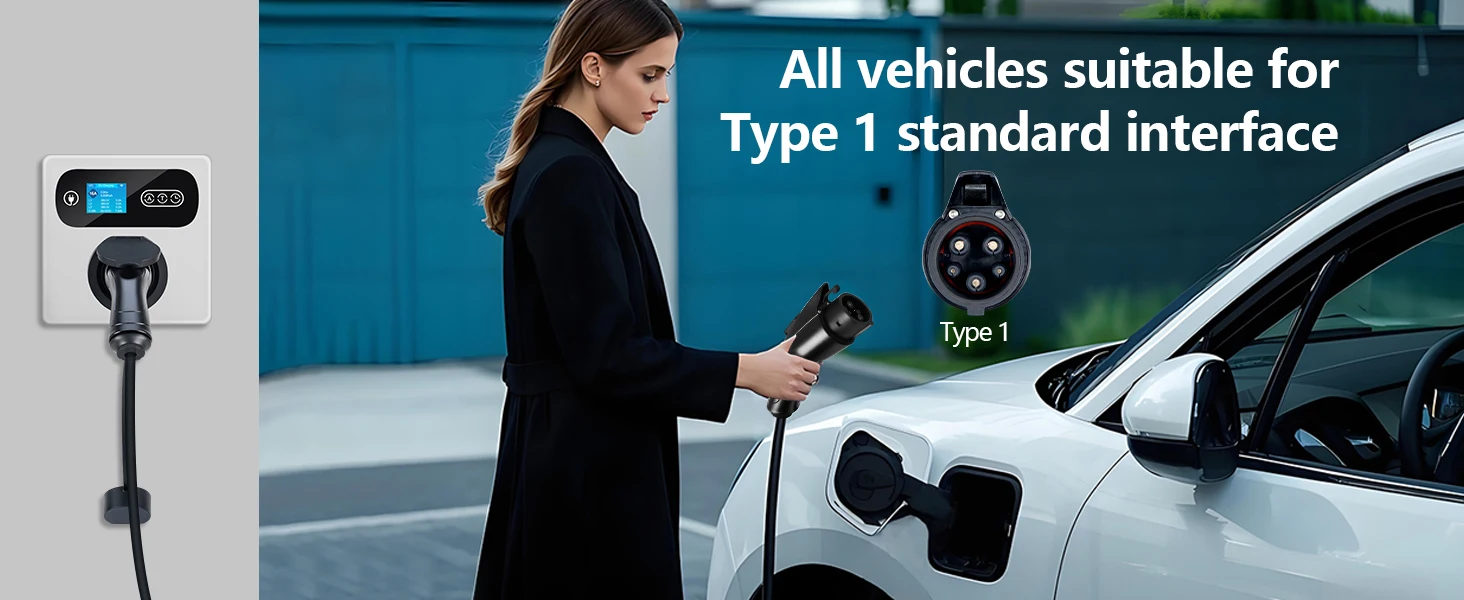 Ev Ladekabel j1772 Typ1 bis Typ2 Buchse zu Stecker 32a 16a 3m/3,5 m Elektro fahrzeug kabel für öffentliche Ladestation – Detail 7