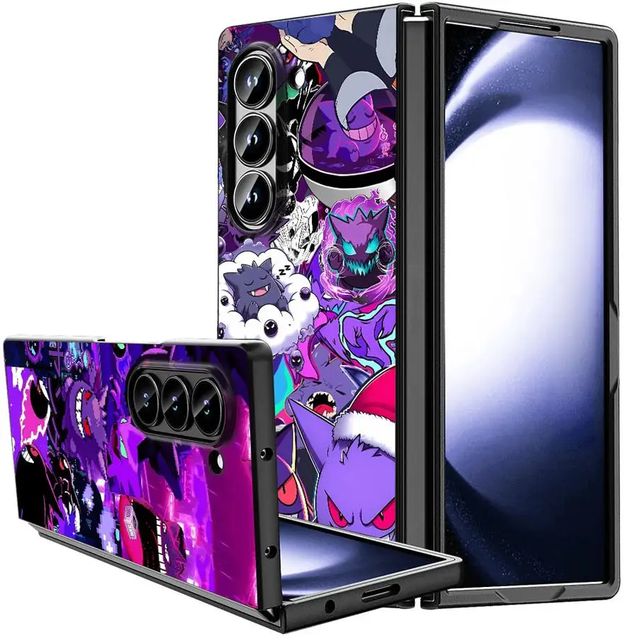 Case for Samsung Galaxy Z Fold 8 Ultra Z Fold8Ultra ZFold7 Z Fold 7 6 3 ZFold5 ZFold6 ZFold4 Phone Cover Japanese Pokemon Gengar
