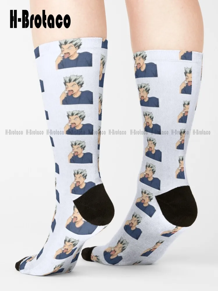 Bokuto-Calcetines de béisbol azul marino para hombre y mujer, medias de estilo Harajuku, Retro, Gd, Hip Hop, para monopatín, juvenil, arte informal