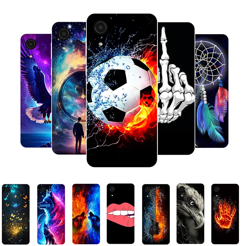Para Samsung A03 Core funda de fútbol funda trasera de silicona suave para Samsung Galaxy A03 Core funda de teléfono A03Core Fundas