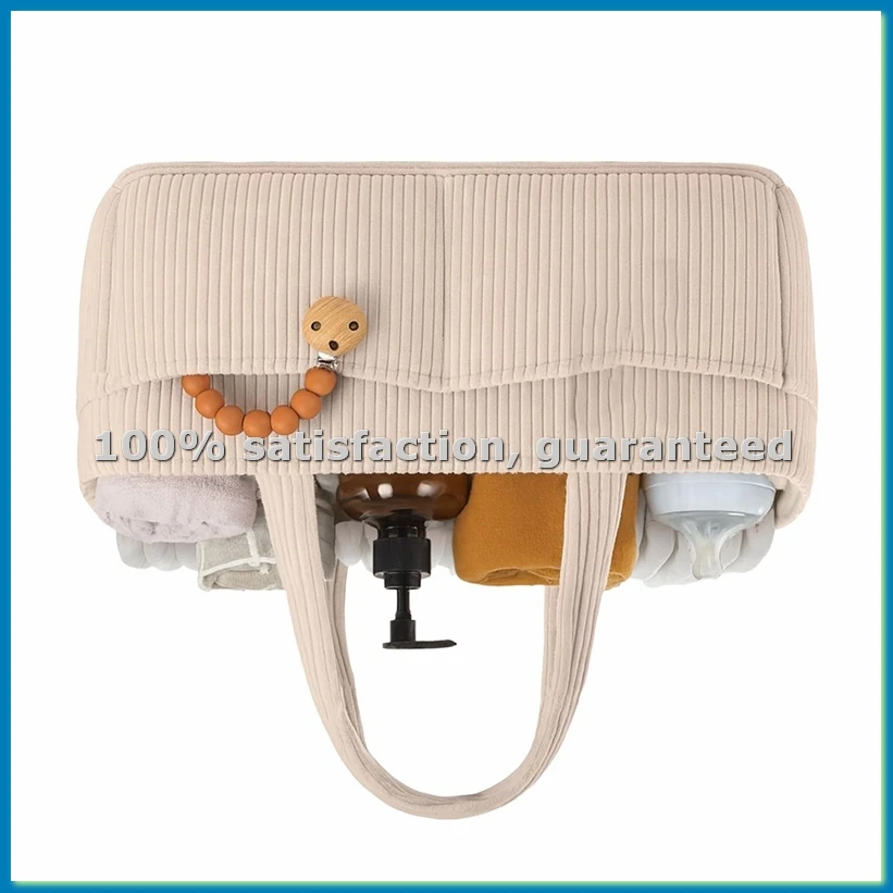 

Baby Diaper Organizer for Changing Table - Stylish Nursery Storage Basket Newborn Essentials Baby Shower Gifts-ABFB