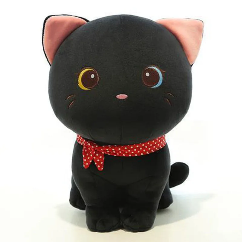 24cm Cute Soft Cat Plush Pillow Sofa Cushion Kawaii Plush Toy Stuffed Cartoon Animal Doll Lovely Gift for Kids Girls