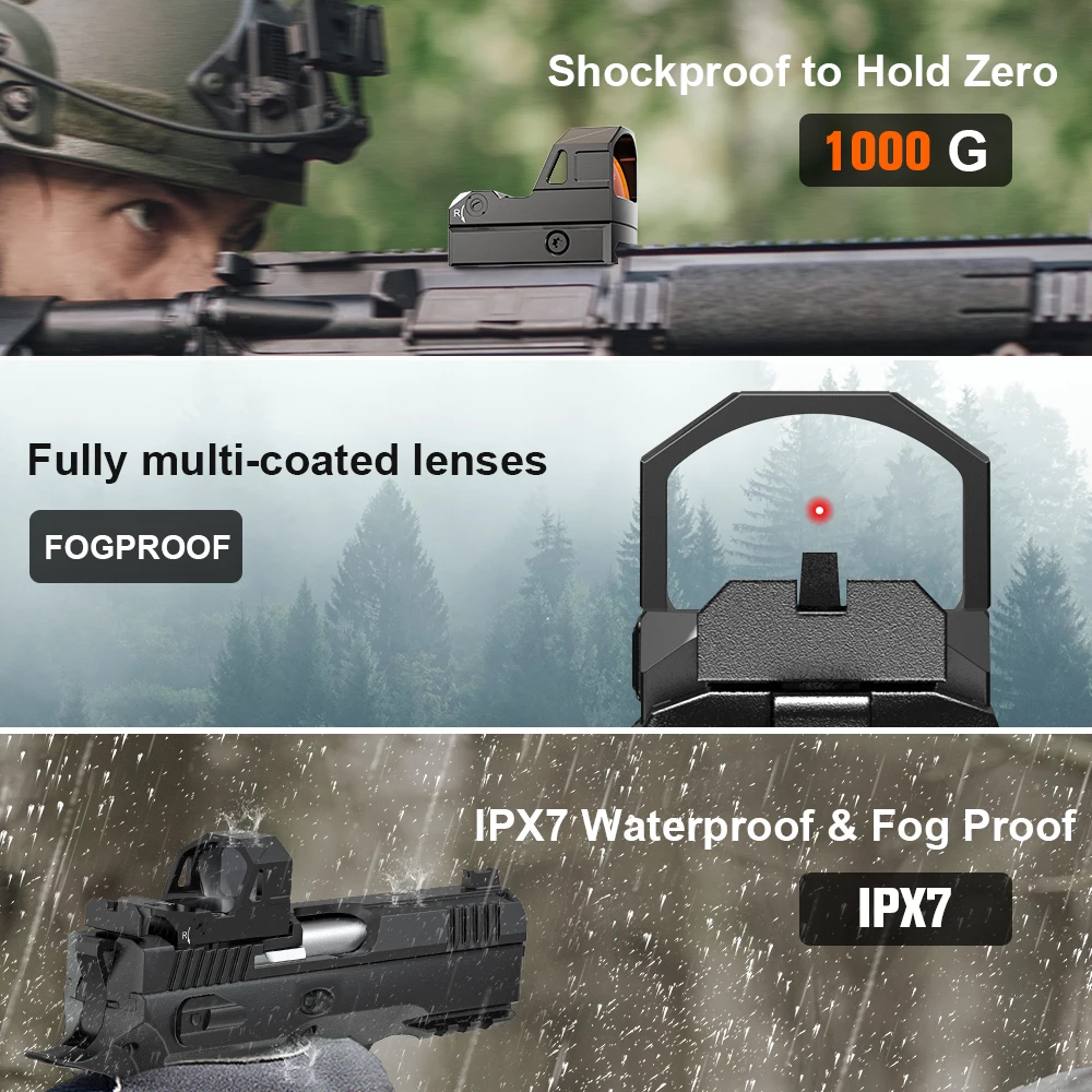 KF-22 Red Dot Aiming Multi-Grid MOJ Footprint Motion Sensor Compatible with G17 for Sports & Entertainment