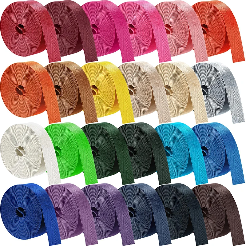 

10M Meetee Nylon Webbing 20/25/32/38mm Dog Collar Tape Bag Strap Decorative Ribbons Band Safety Belt Webbings Sewing Material