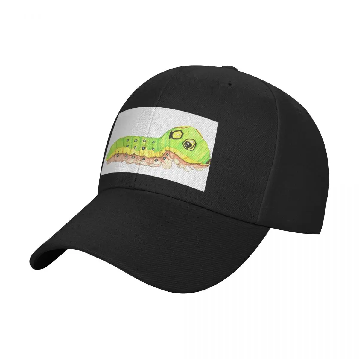 Neon Swallowtail Caterpillar Baseball Cap Golf Wear Hat Man For The Sun Custom Cap For Men Women's