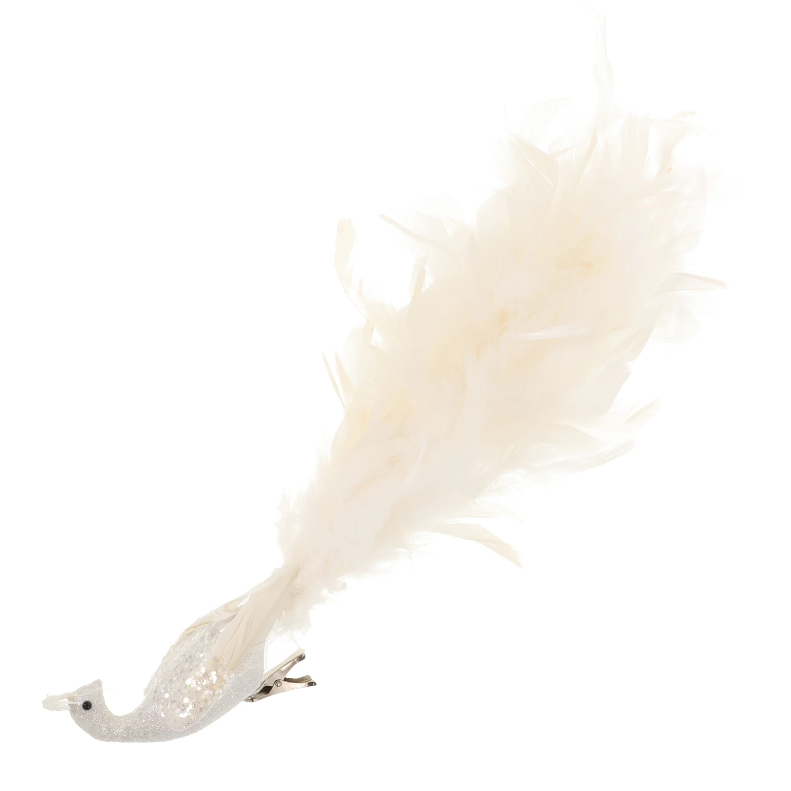 

3D Imitation Christmas Tree Decoration Clip On Party Ornament Realistic Peacock Christmas Decoration Simulated Peacock Adornment