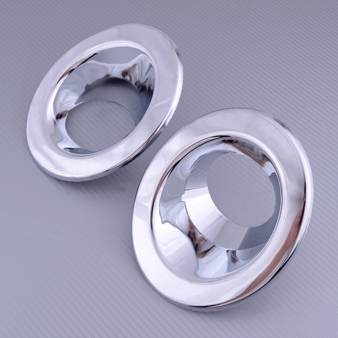 1 par de anillos embellecedores de cubierta de lámpara de luz antiniebla delantera ABS cromado apto para Land Rover Freelander 2 LR2 2008 2009 2010