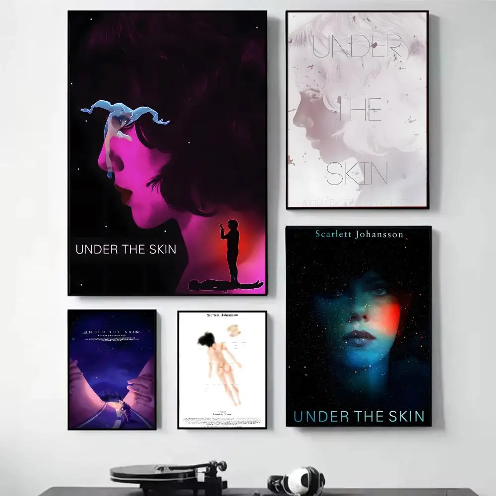 Science fiction film U-Under the Skin Poster Wall art poster paintings are suitable for clubs living rooms bedroom