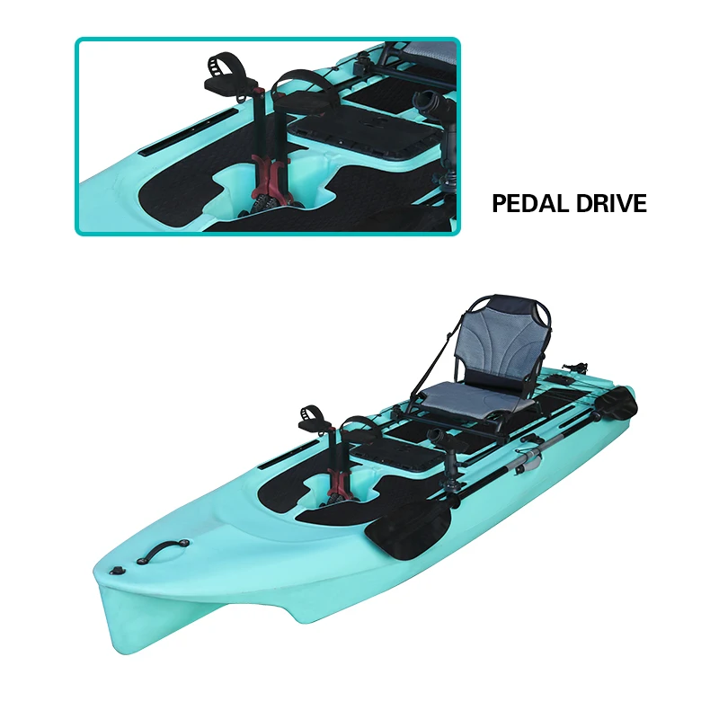 حار بيع Rotomolded شخص واحد كاياك البحر مع PE لصيد الأسماك والتخييم في نهر ليكر كاياك #5