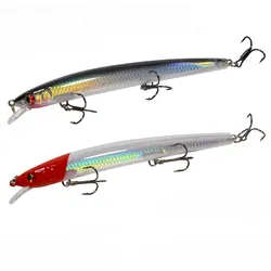 Factory Wholesale Bionic Fishing Lure Minnow 13.5cm 15g Topwater Floating 3D Eyes Hard Baits Wobbler Sea Bass Accessory