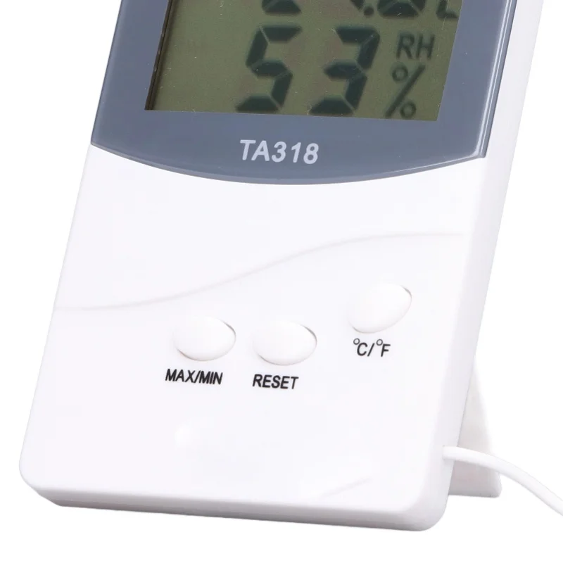 Indoor Outdoor Digital Thermometer 25% RH To 98% RH -50 To 70℃ With Probe Large Screen Temperature Humidity Meter