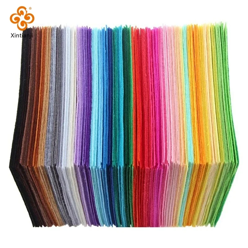 40/22 Pieces 10x10cm/15x15cm/30x30cm Soft Felt Fabric Non-Woven DIY Felt Fabric Arts Crafts Sewing Children\'s Handmade Materials