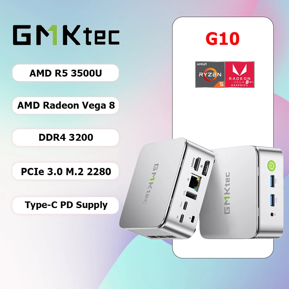 Mini PC Server GMKtec G10 con AMD R5 3500U: Recensione Pratica e Valutazione per Uso Professionale e Domestico