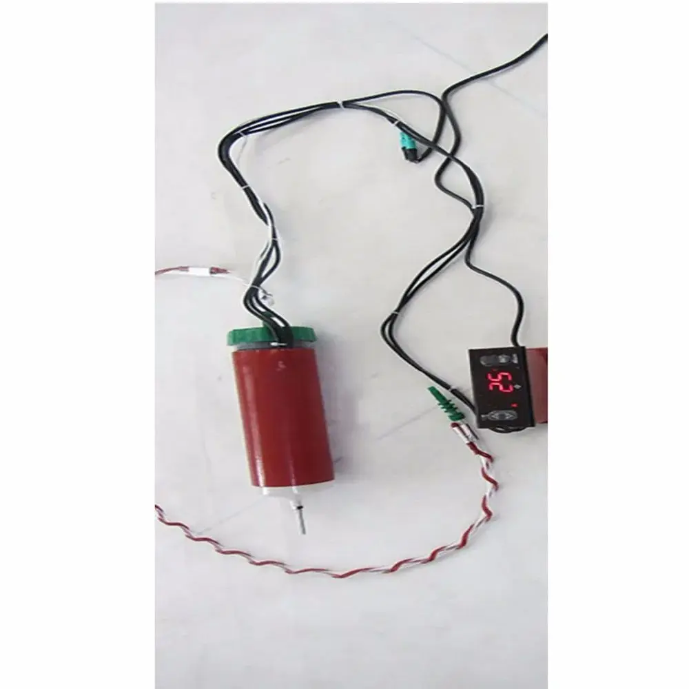 30CC/25*50mm 12 V ขนาดเล็กความร้อนทรงกระบอกแหวนยืดหยุ่นอุ่นดิจิตอลจอแสดงผลอุณหภูมิ controller ซิลิโคนเครื่องทำความร้อนเข็มฉีดยา