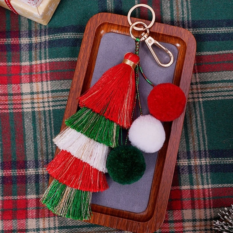 Handmade Tassels Christmas Ornament Ethnic Hanging Charm Bag Pendant Key Ornament Suitable for Festival Home Dropship image 3