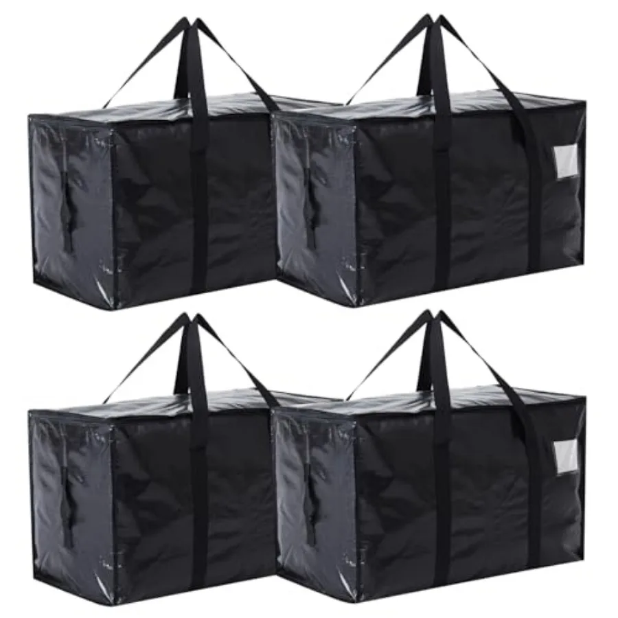 

Moving Bags Heavy Duty Extra Large, Moving Boxes, Moving Supplies Essentials, Blue Storage Bins with Lids, Plastic Packing Tote