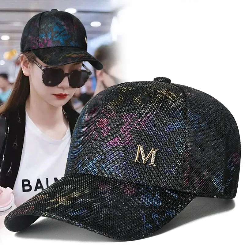 Women\'s Sun Hat 2024 Summer Ladies for Female Girl Baseball Cap Fashion Brand Sports Hat Snapback Breathable Snapback Hip Hop