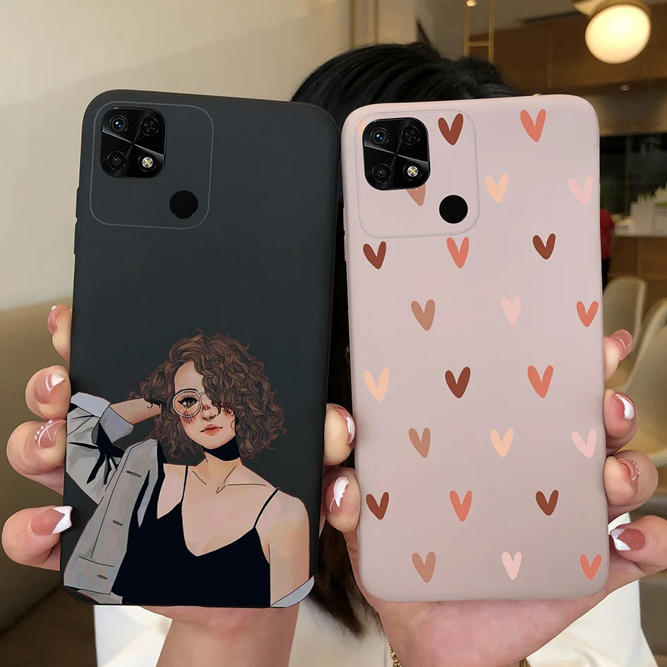 Funda de lujo para Xiaomi Redmi 10C, carcasa suave con dibujos animados pintados, para Redmi 10C