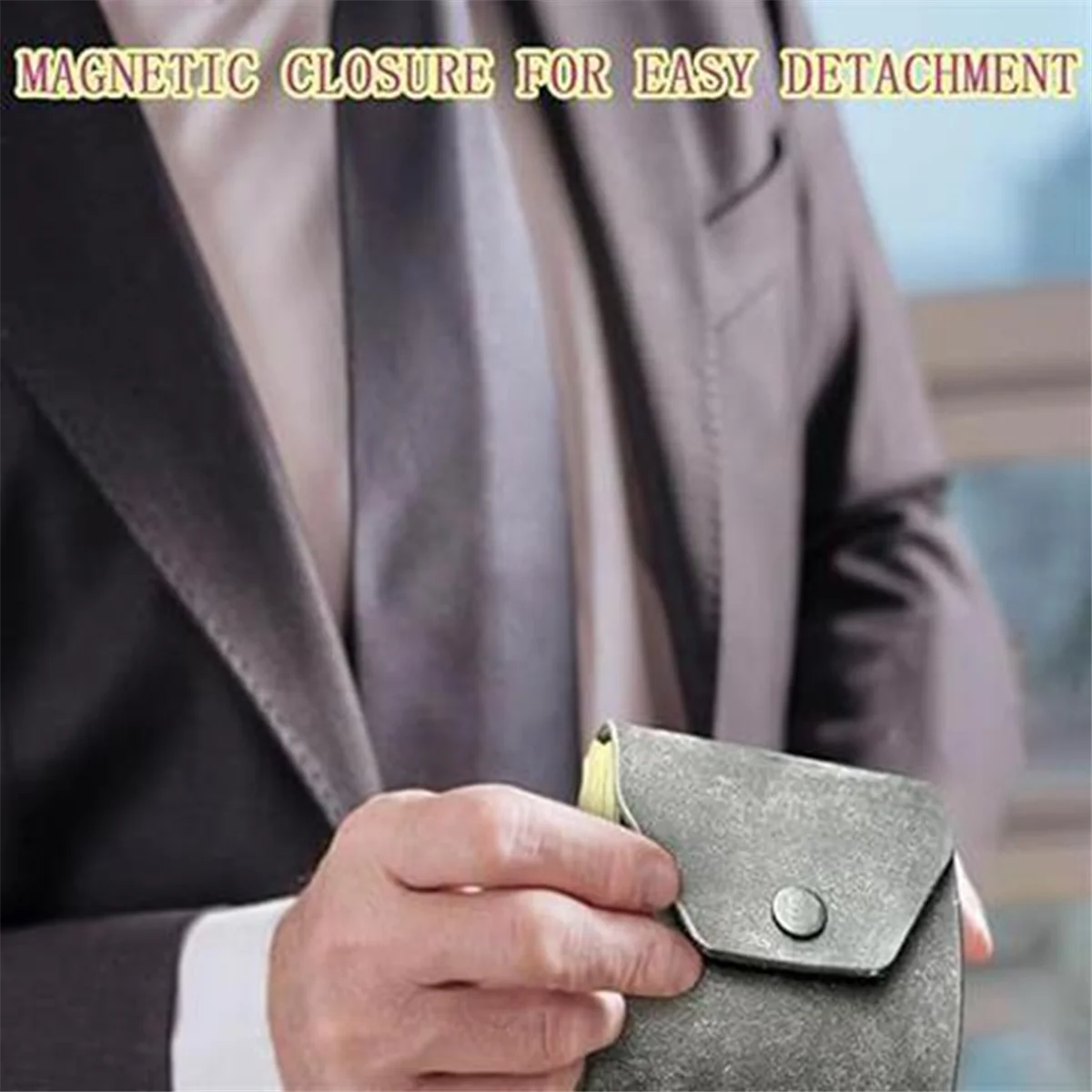 Компактный кожаный кошелек M21K, держатель для денег, тонкий карманный органайзер, сумка для хранения денег для эффективного управления кошельком B