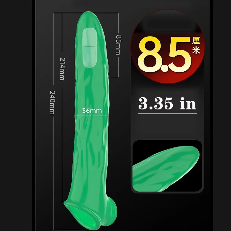 Manchon de Pénis en Forme de Concombre pour Homme Adulte, Jouet Sexuel, Type Agrandisseur, Retarde l'Éjaculation