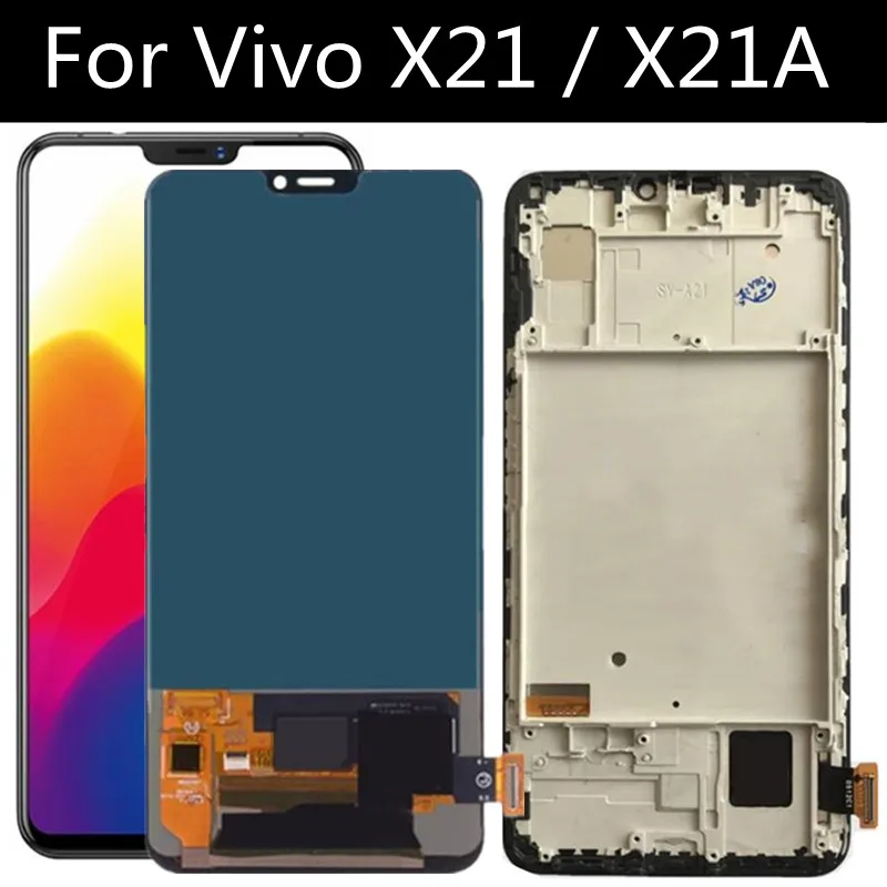 

6.28 TFT LCD For vivo X21 X21A X21UD X21UDA LCD Display +Touch Screen Digitizer Glass Lens Assembly Replacement