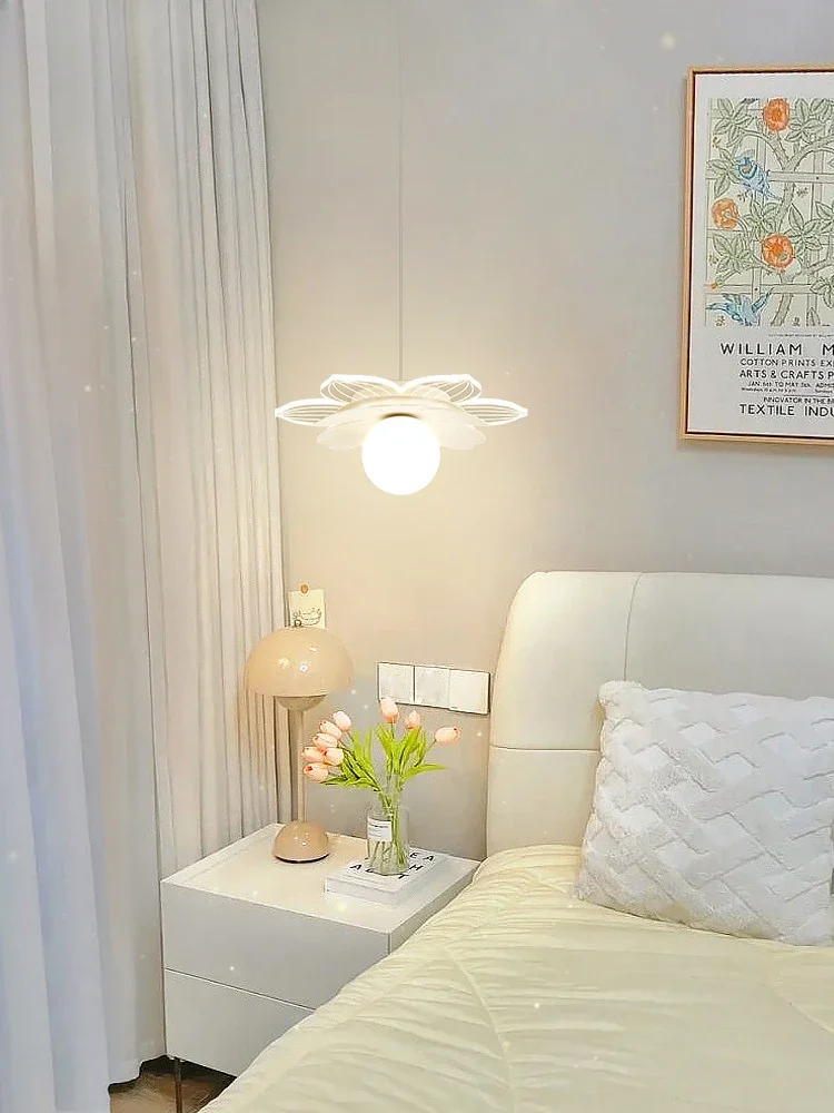 

Daguanyuan bedside pendant light, simple flower, bedside pendant light, hallway small pendant light