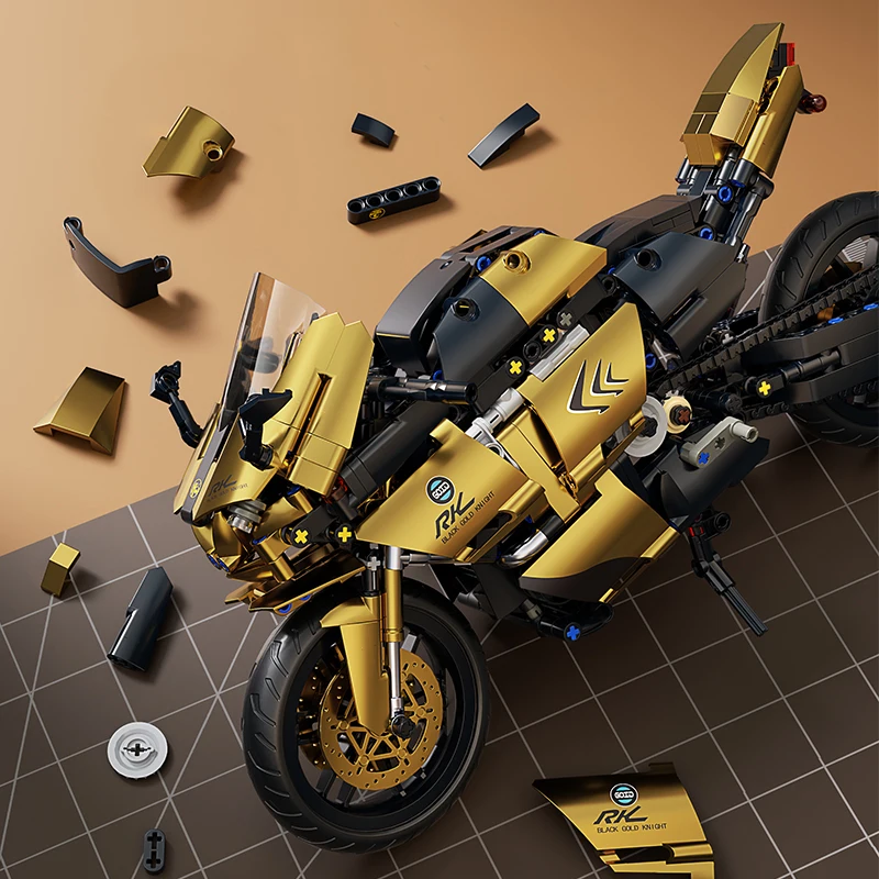 V4s Motorrad-Bausatz, Super-Rennmodell mit Ausstellungsständer, STEM-Spielzeug für Erwachsene und Jugendliche, perfekte Weihnachtsgeschenke – Detail 32