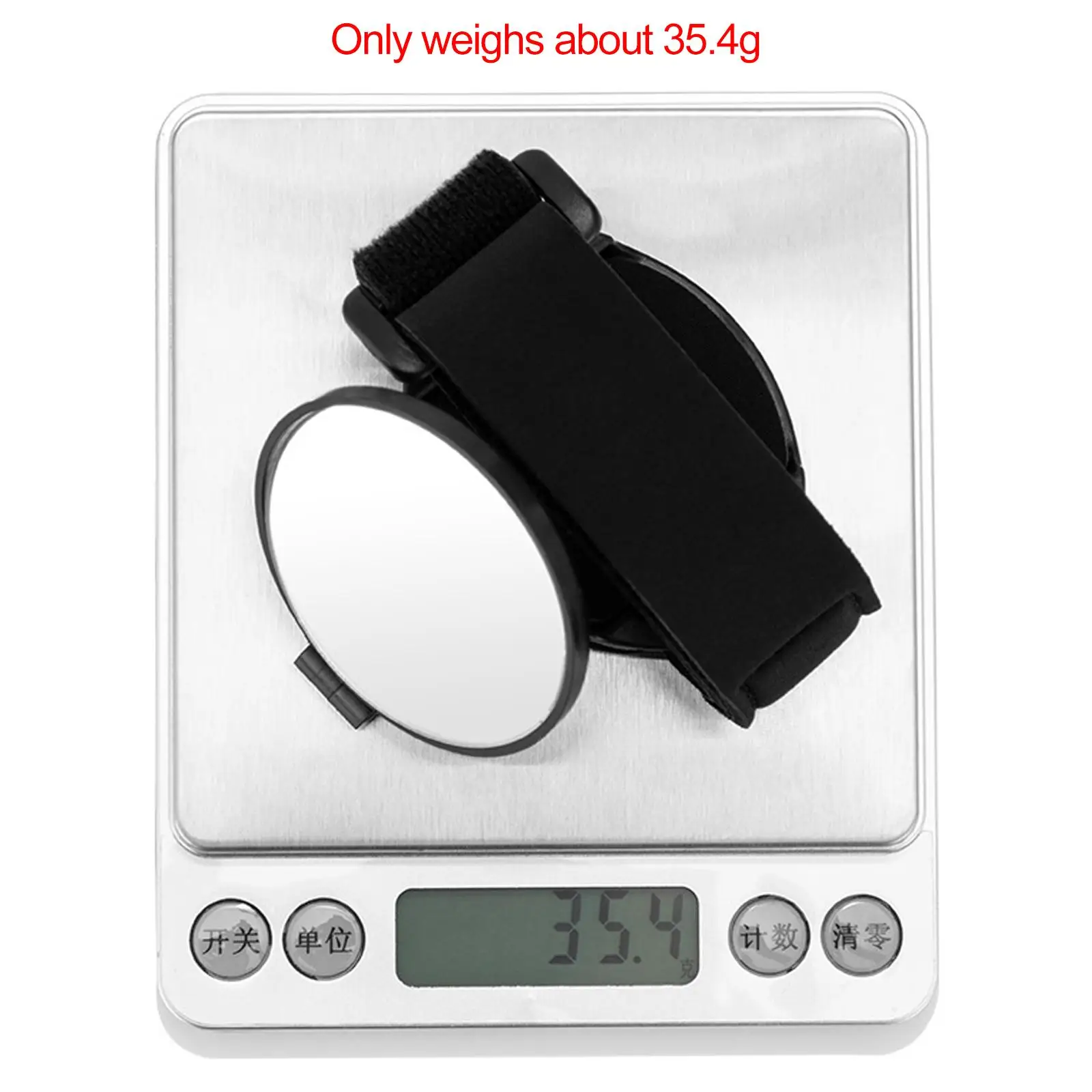 Mini Adjustable Rearview Mirror for Road Bike Wrist Band Cycling Accessories for MTB Safety