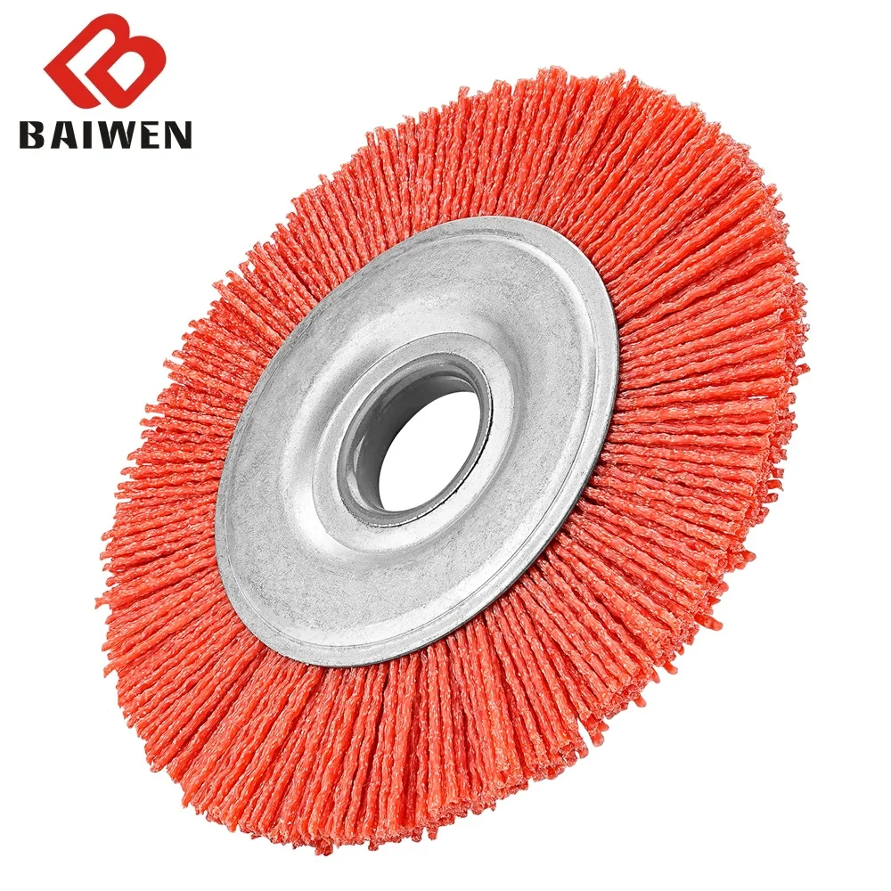 4 inch/5 inch Nylon Filament Abrasive Wire Polishing Brush Rust Removal Clean Wheel Brush For Metal