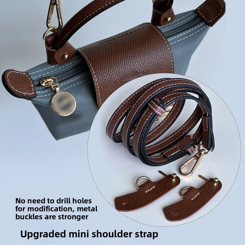 1 مجموعة حزام حقيبة ل Longchamp Mini لكمة خالية جلد طبيعي حزام الكتف مجموعة التحول Crossbody حزام حقيبة الملحقات #1