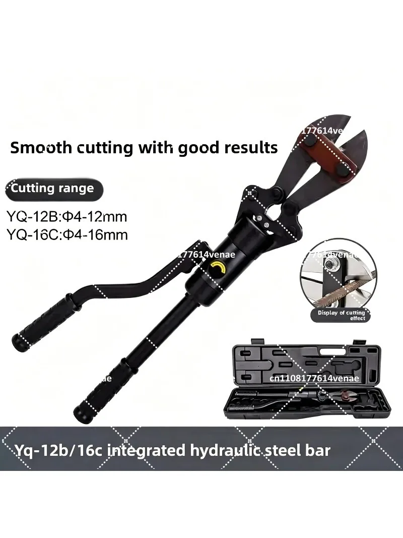 Hydraulic Rebar Cutting Shear Pliers, Threaded Steel Reinforcement Scissors for Heavy Duty Construction Work
