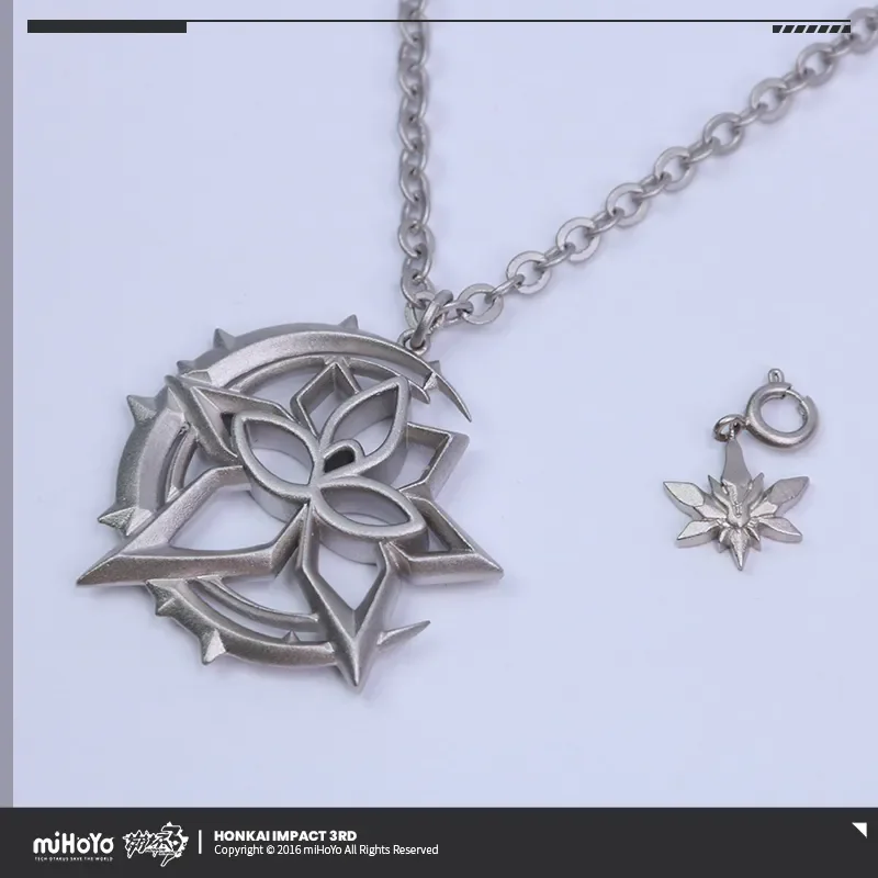 Official miHoYo Elysia Metal Necklace Honkai Impact 3 Genuine Theme Herrscher of Human: Ego Elysia Role Theme Cosplay Xmas Gifts - Image 4