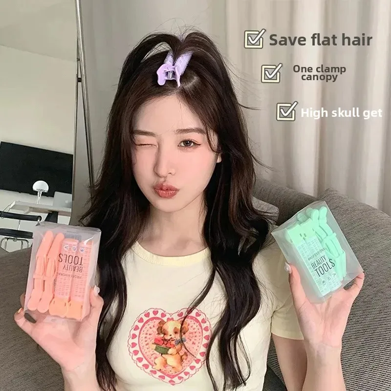 High Hairline Root Fixing Salon Hair Clamp With Airy Bangs Curling Iron Professional Partition Tool For Hair Extensions