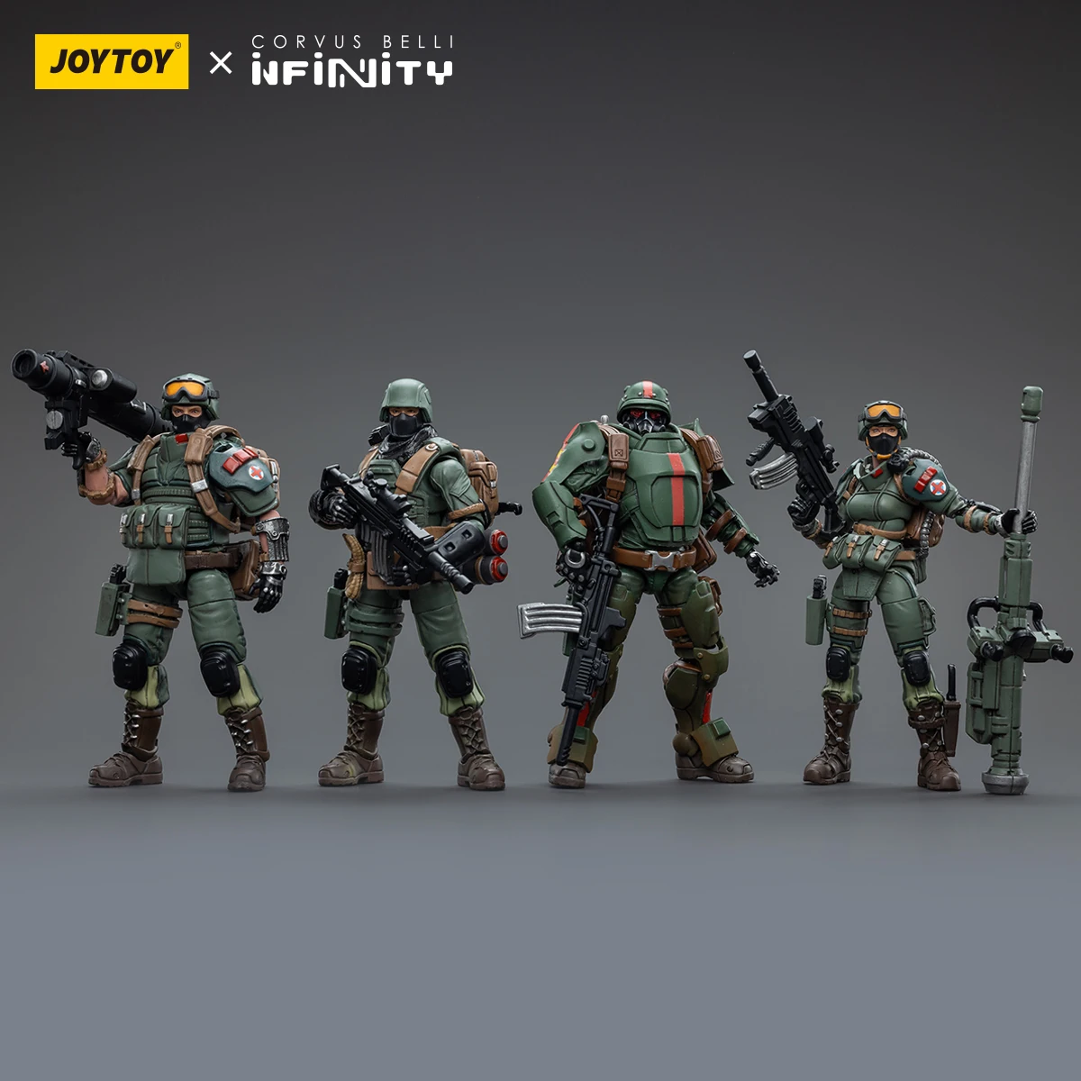 JOYTOY Infinity 1/18 Scale Ariadna Frontoviks Separate Assault Batallion Tankhunter Regiment Action Figure Model Collection Toy